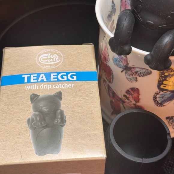 Cat Silicone Tea Infuser - Black - Picture 4 of 7